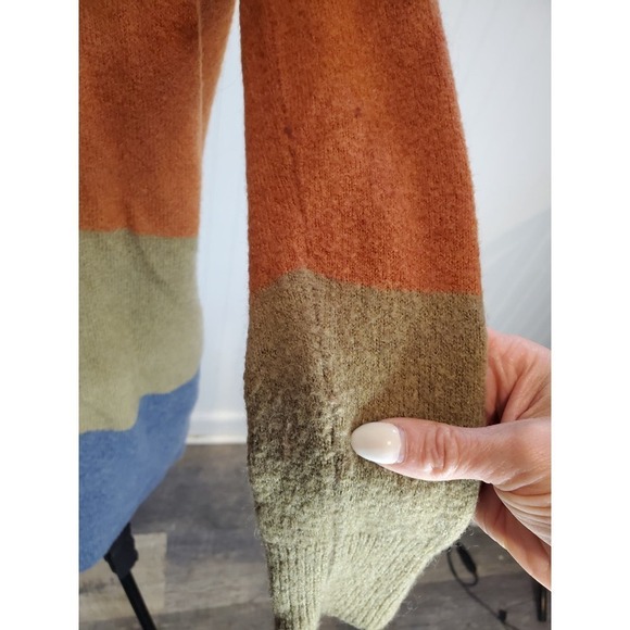 Madewell Striped Wool Blend open cardigan xxs - Picture 3 of 9